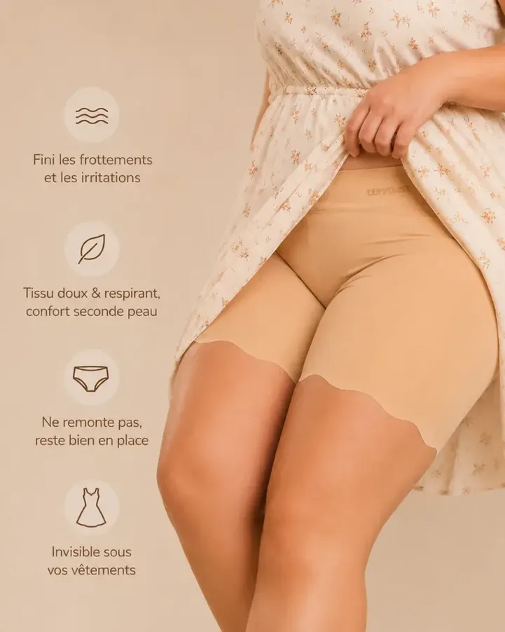 Short anti-frottements avantages